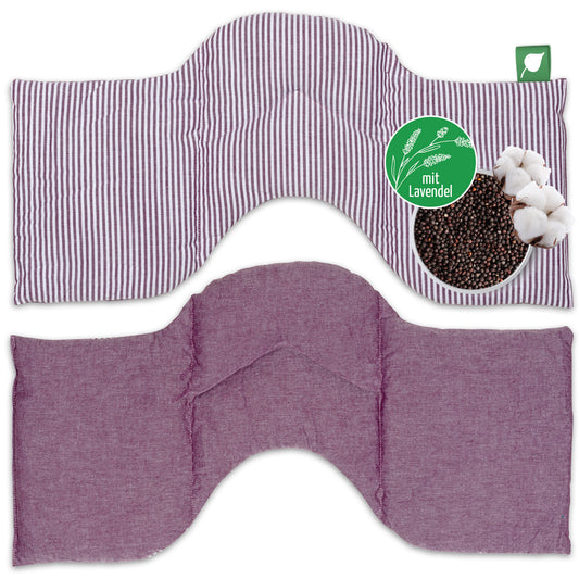 Nackenkissen mit Rapssamenkissen mit Lavendel!
