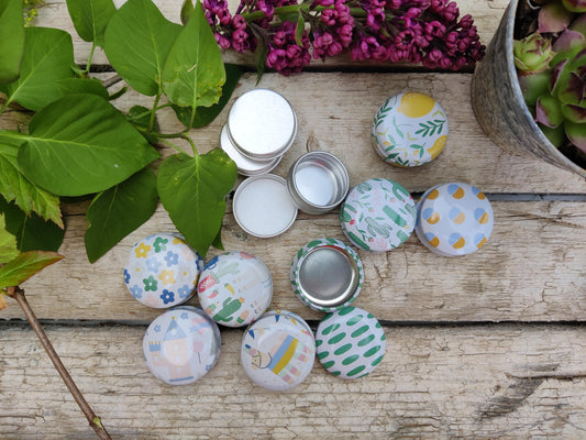 Lippenpflege & Creme Dosen – Bunt & Silber, für DIY & mehr