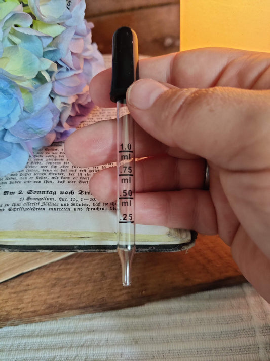 Glas- Pipette zum Transfer von ätherischen Ölen, 1ml