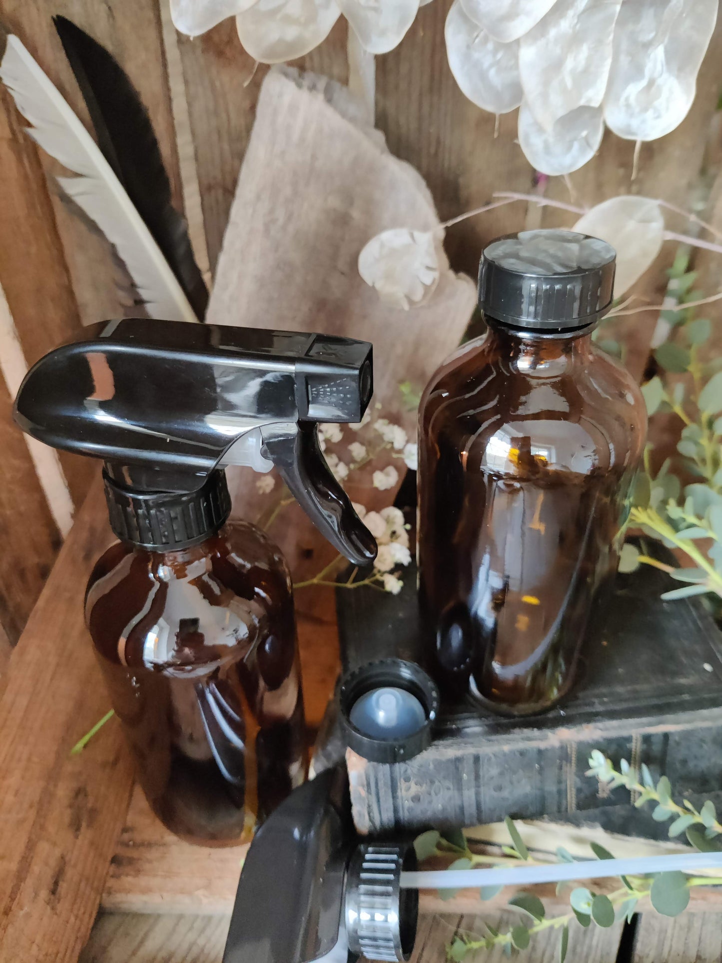 Sprühflasche aus Braunglas "EcoFlow" nicht nur für den Haushalt, 250ml