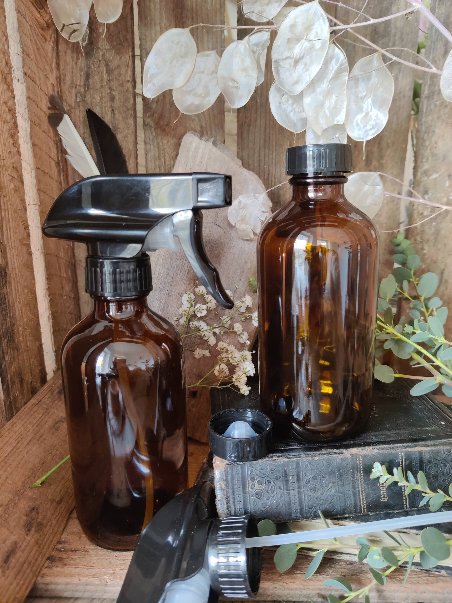 Sprühflasche aus Braunglas "EcoFlow" nicht nur für den Haushalt, 250ml