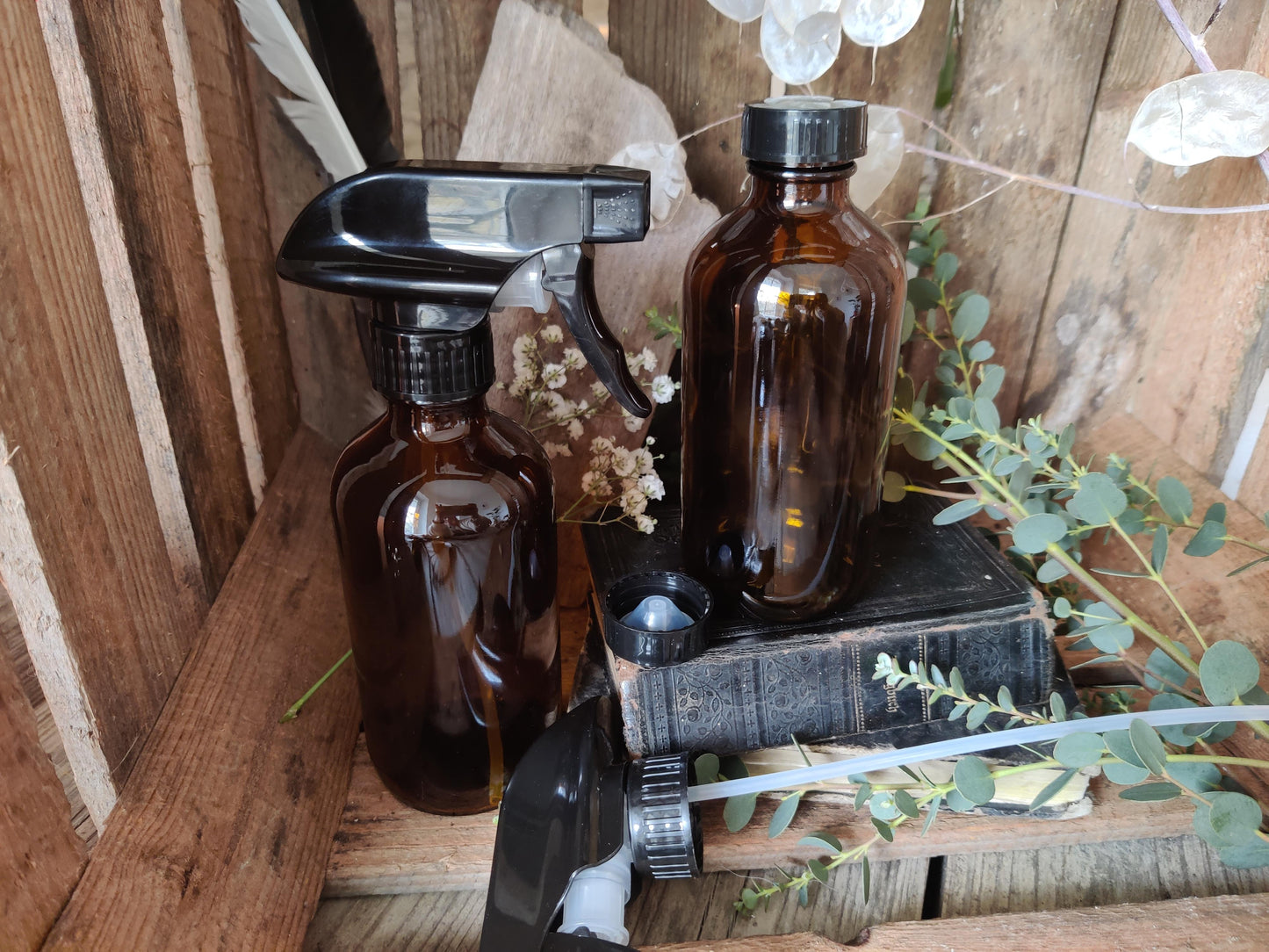 Sprühflasche aus Braunglas "EcoFlow" nicht nur für den Haushalt, 250ml
