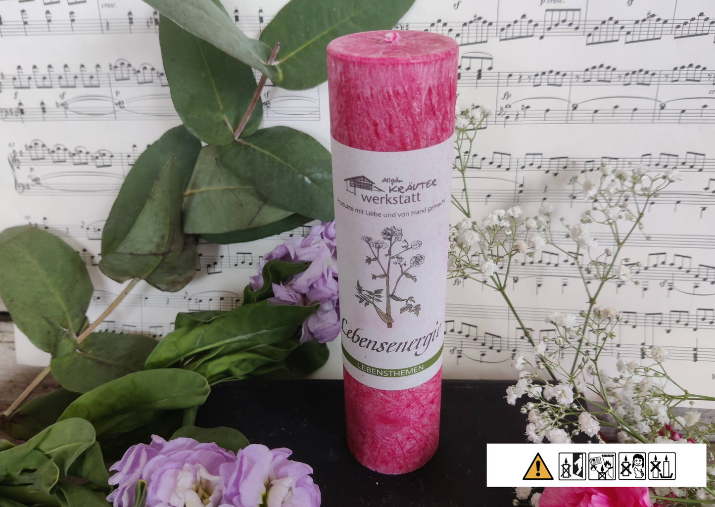 Lebensthemen: LEBENSENERGIE - eine Allgäuer Heilkräuter-Kerze