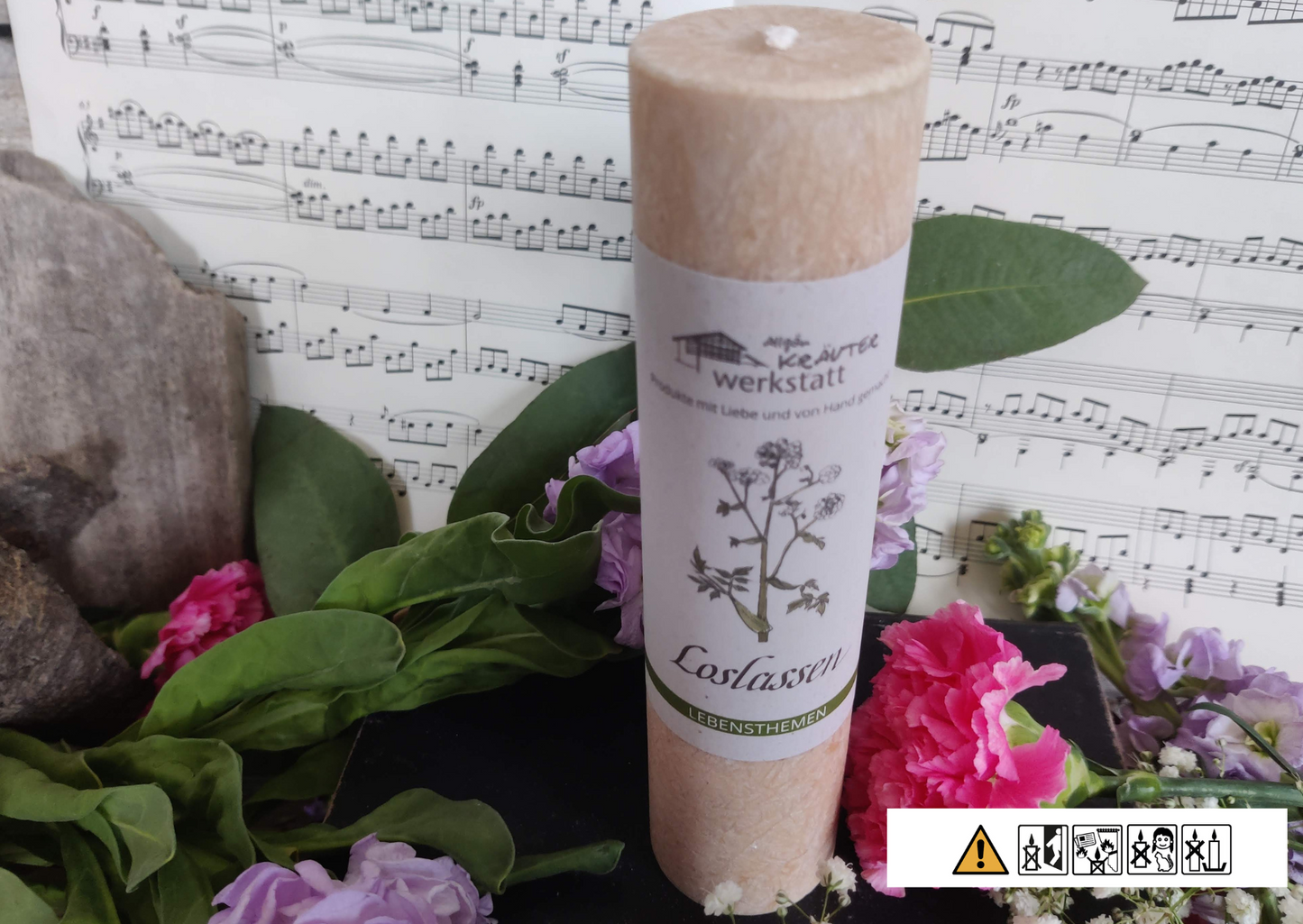 Lebensthemen: LOSLASSEN - eine Allgäuer Heilkräuter-Kerze