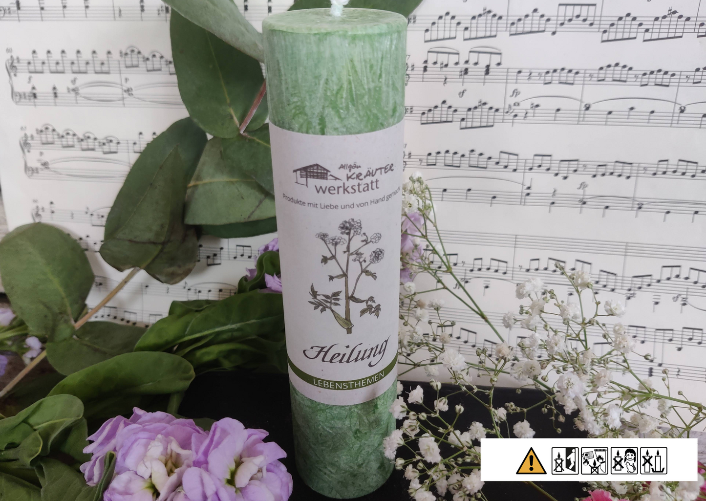 Lebensthemen: HEILUNG - eine Allgäuer Heilkräuter-Kerze