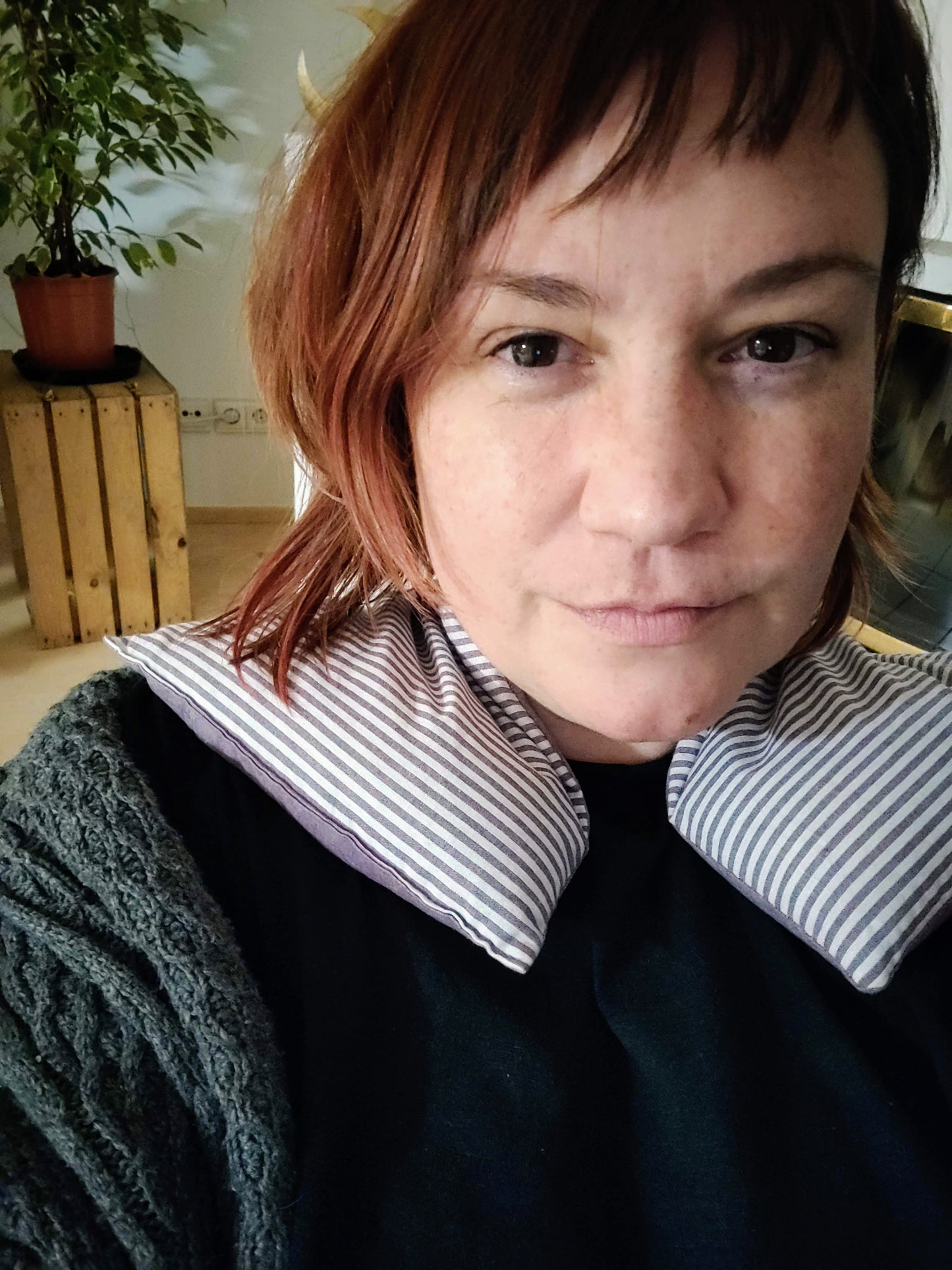 Nackenkissen mit Rapssamenkissen mit Lavendel!