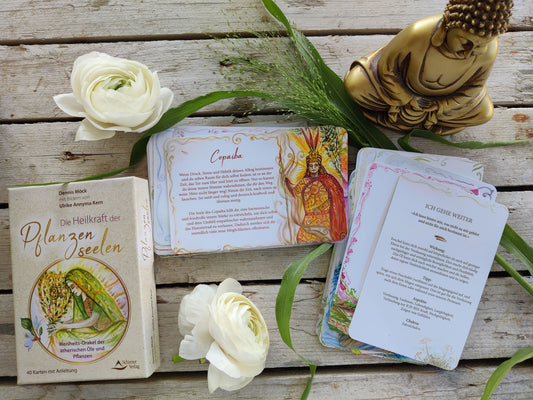 Kartenset „Die Heilkraft der Pflanzenseelen“ – Weisheitsorakel ätherischer Öle