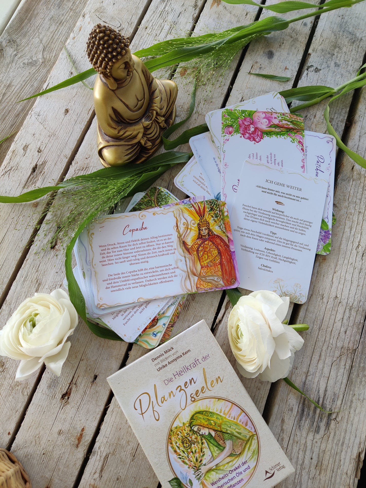 Kartenset „Die Heilkraft der Pflanzenseelen“ – Weisheitsorakel ätherischer Öle