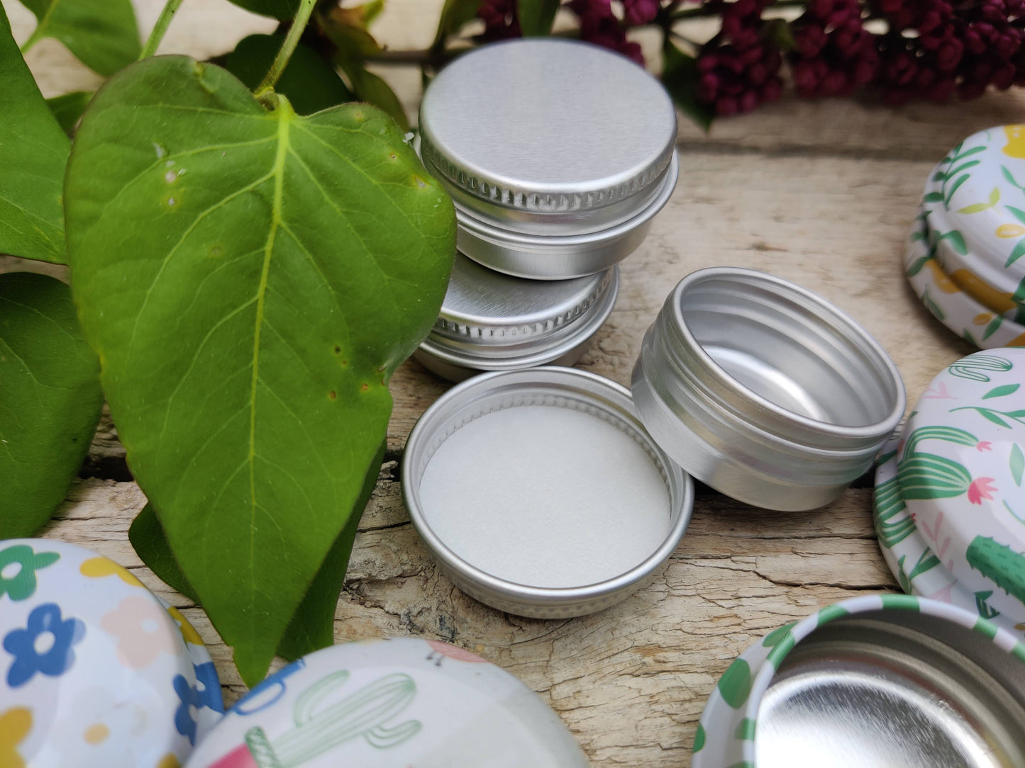 Lippenpflege & Creme Dosen – Bunt & Silber, für DIY & mehr