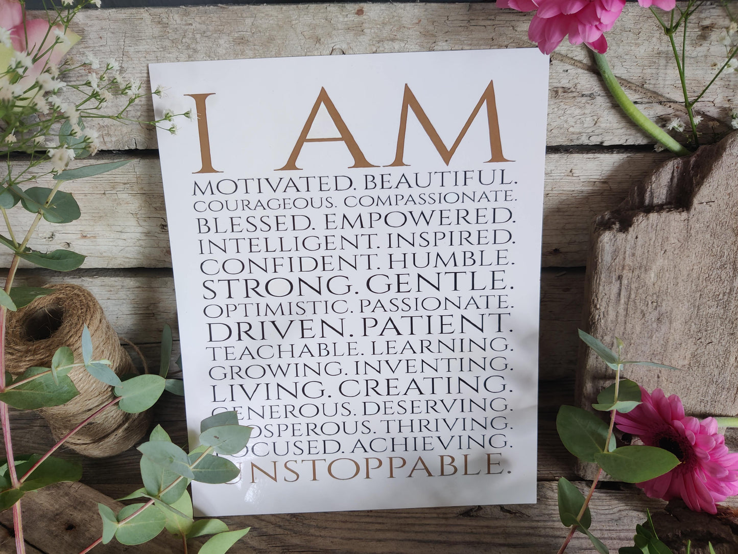 Poster „I am Unstoppable“ – für starke Frauen
