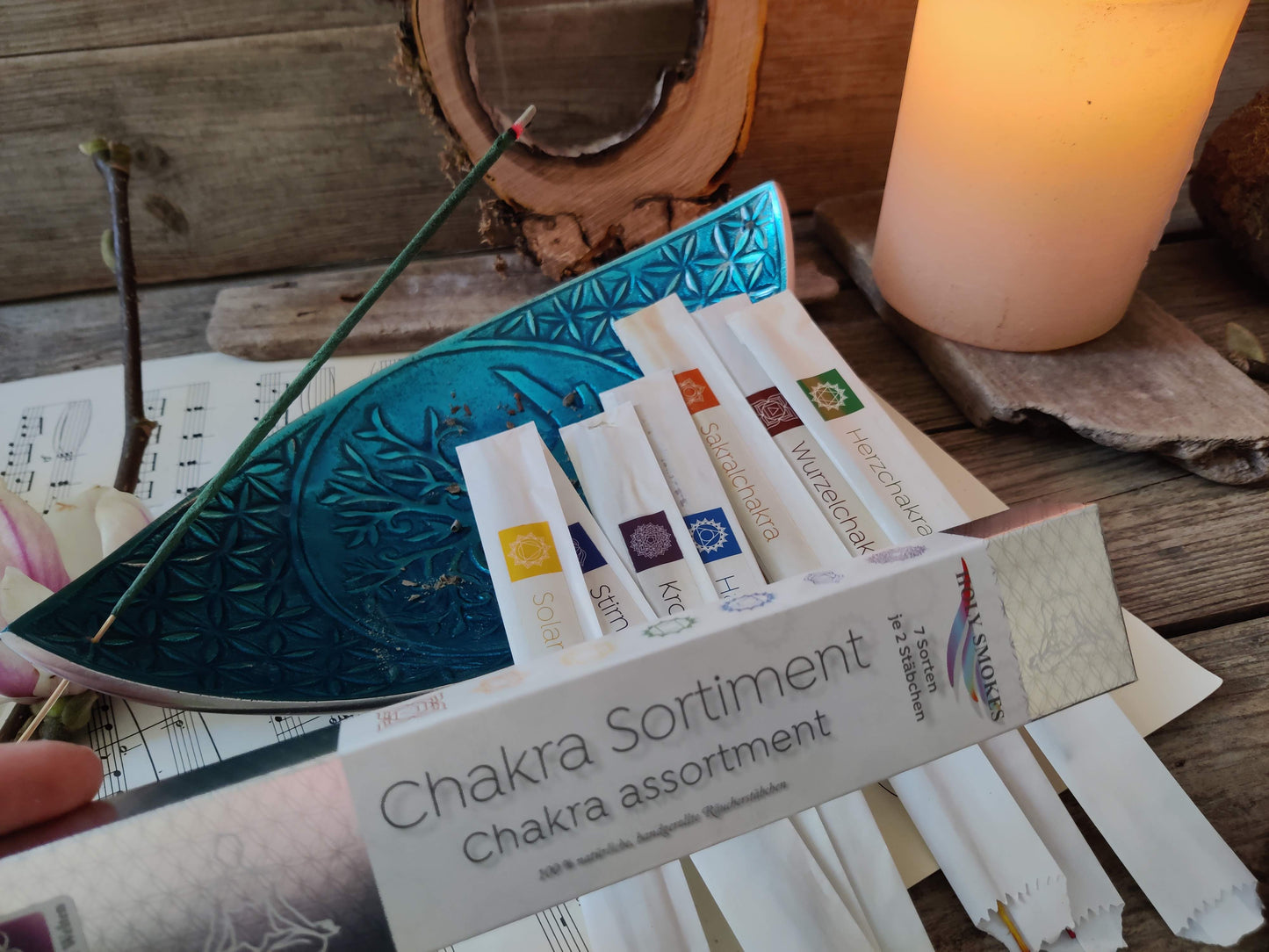 Räucherstäbchen Chakra Line – 7 Chakren in einem Set für Balance & Harmonie