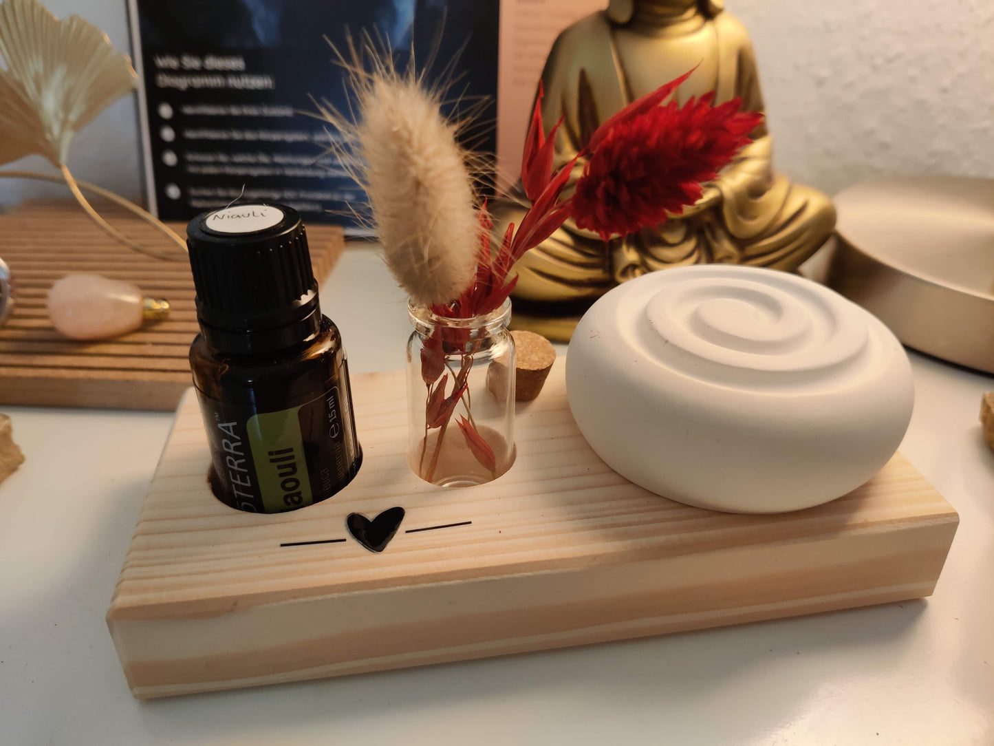 Sale: AromaSpirale – Handgefertigter Raumdiffuser aus Raysin & Holz