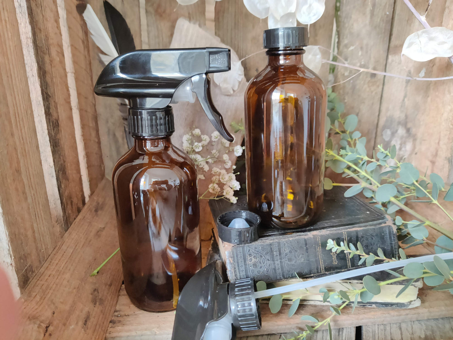 Sprühflasche aus Braunglas "EcoFlow" nicht nur für den Haushalt, 250ml