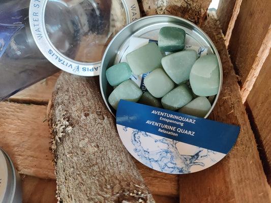 Edelstein- Wasser I Wassersteine: Grüner Aventurin – Entspannung