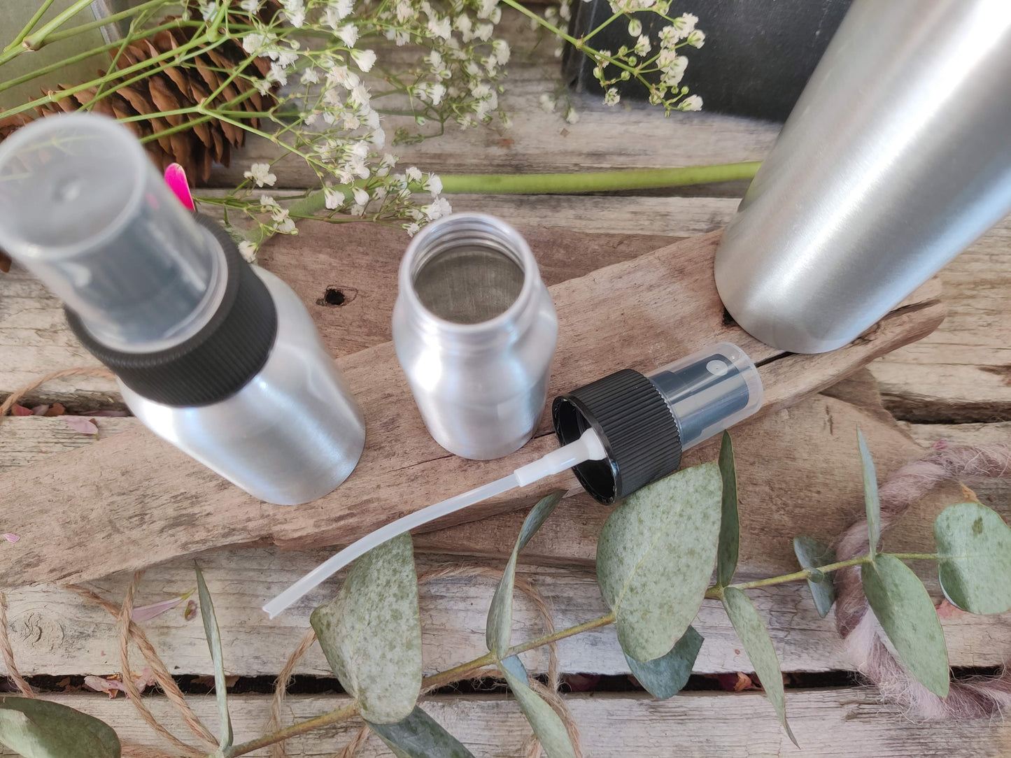 Aluminium-Sprühflaschen "Silk Spray" für vielseitige Anwendungen