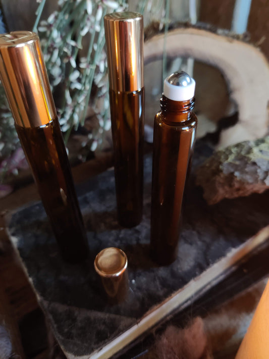 Roll On "Amberglow" 10 ml schlanke Eleganz für deine Ölemischung