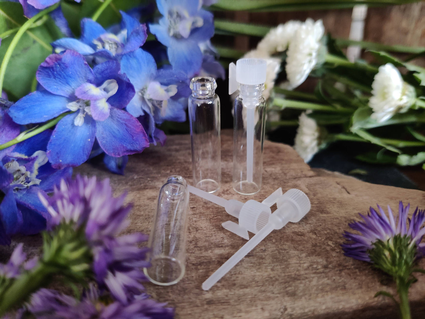 1ml Glas- Probeflasche „Pure Drop“ für ätherische Öle & Parfumproben