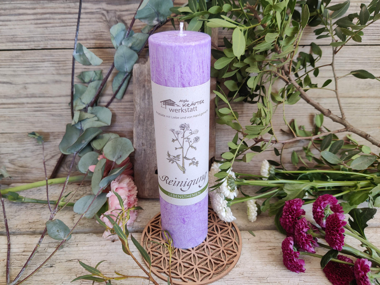 Lebensthemen: REINIGUNG - eine Allgäuer Heilkräuter-Kerze