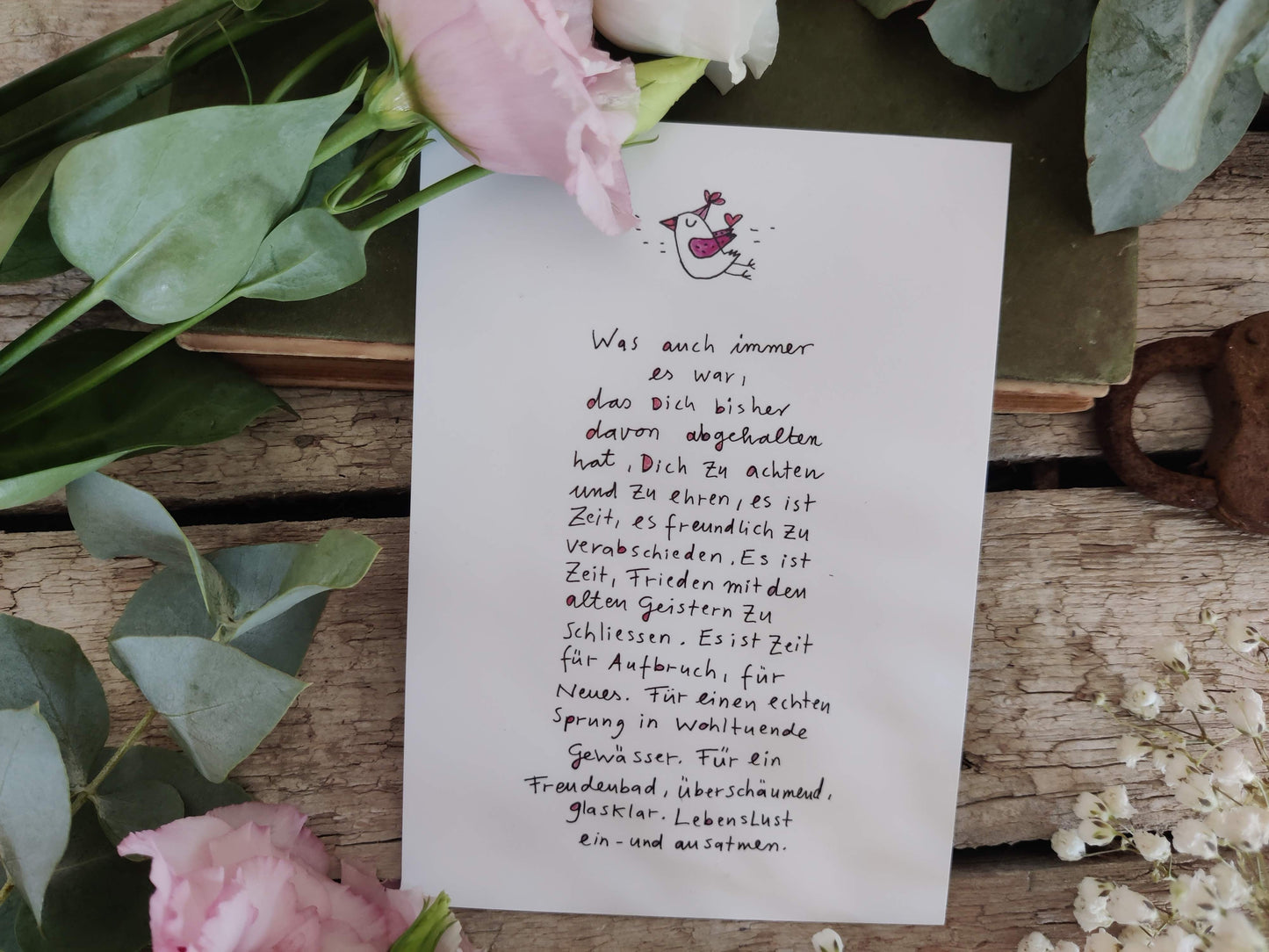 Kunstkarte „Was auch immer“ – von karindrawings