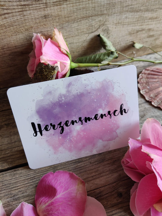 Herzenspost by YoYo – „Herzensmensch“ – deine Karte zum Verschenken