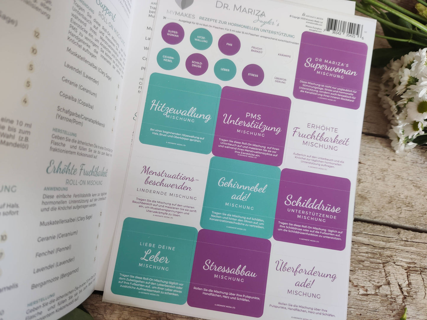 MYMAKES - Roll on Rezepte zur hormonellen Unterstüzung von Dr. Maria Snyder