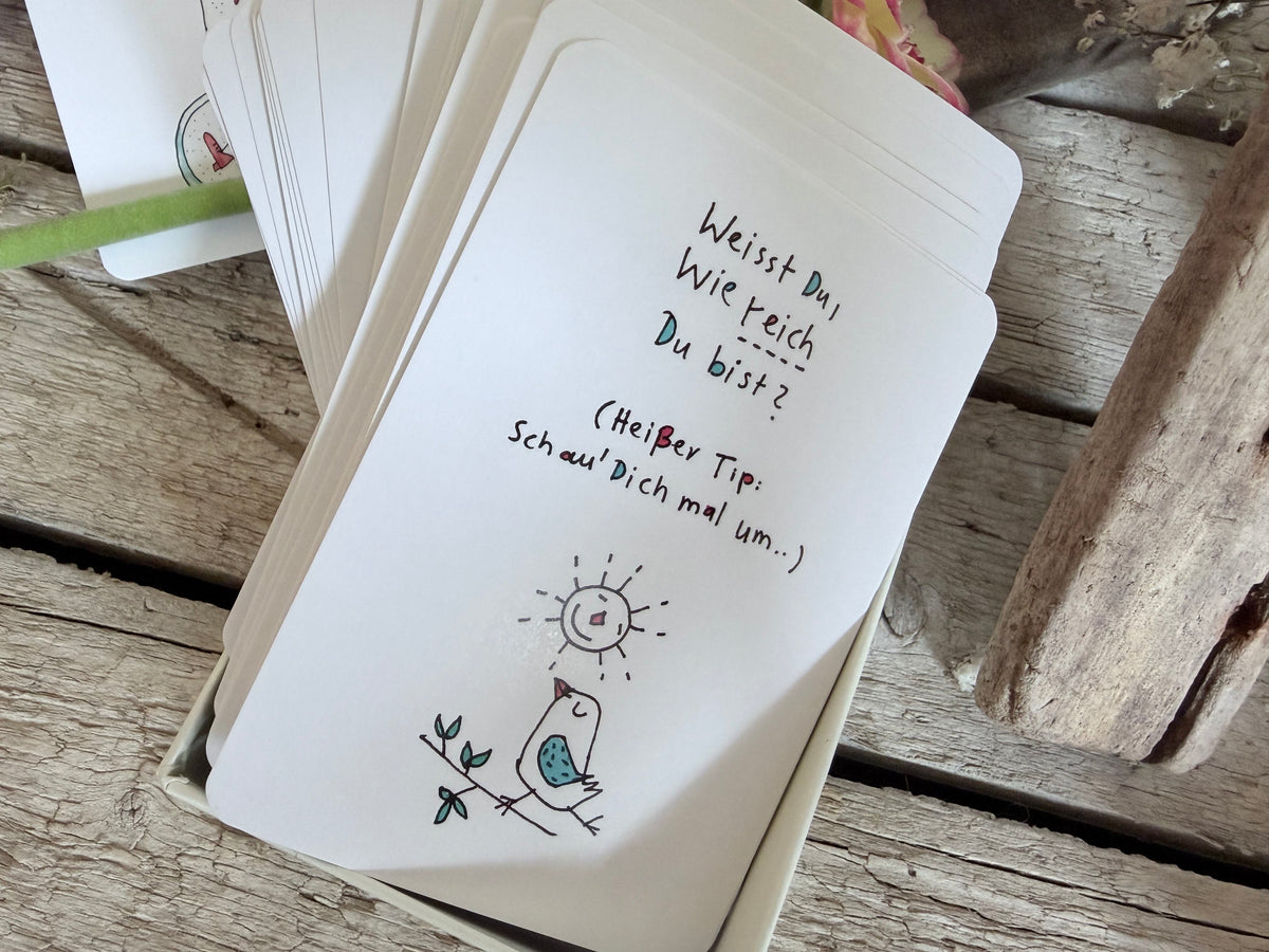 Kartenset: Chill mal Dein Leben hoch 2 von Karindrawings