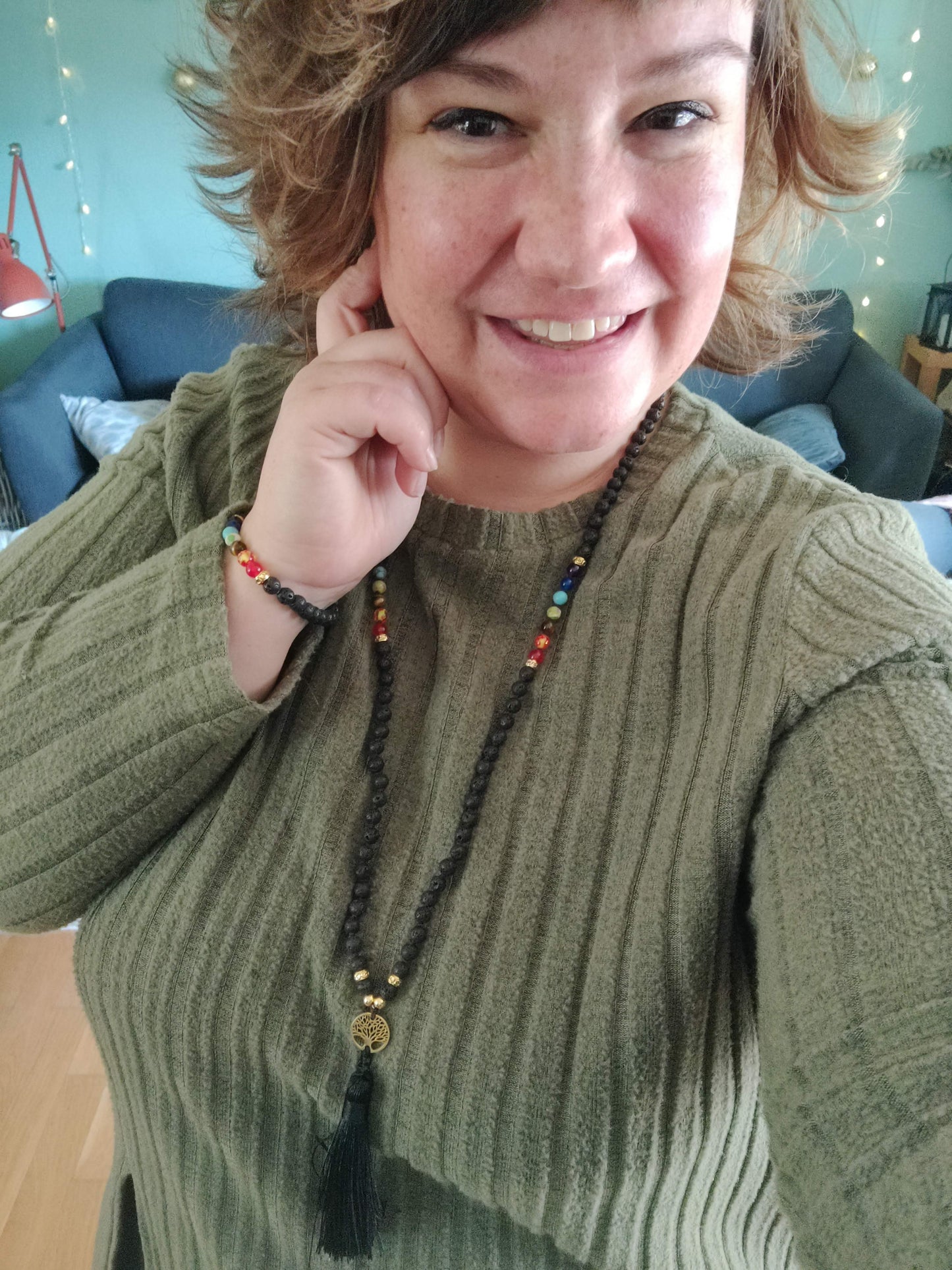 Shine Within – Chakra-Kette & Armband mit Lebensbaum & elastischem Tragekomfort