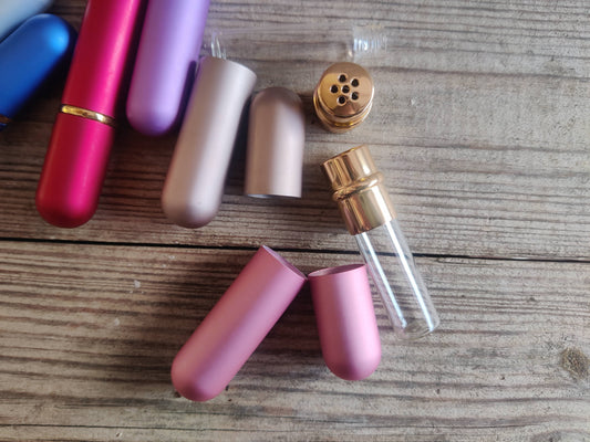 Inhale – Inhalierstift mit Glaskolben & Metallhülle