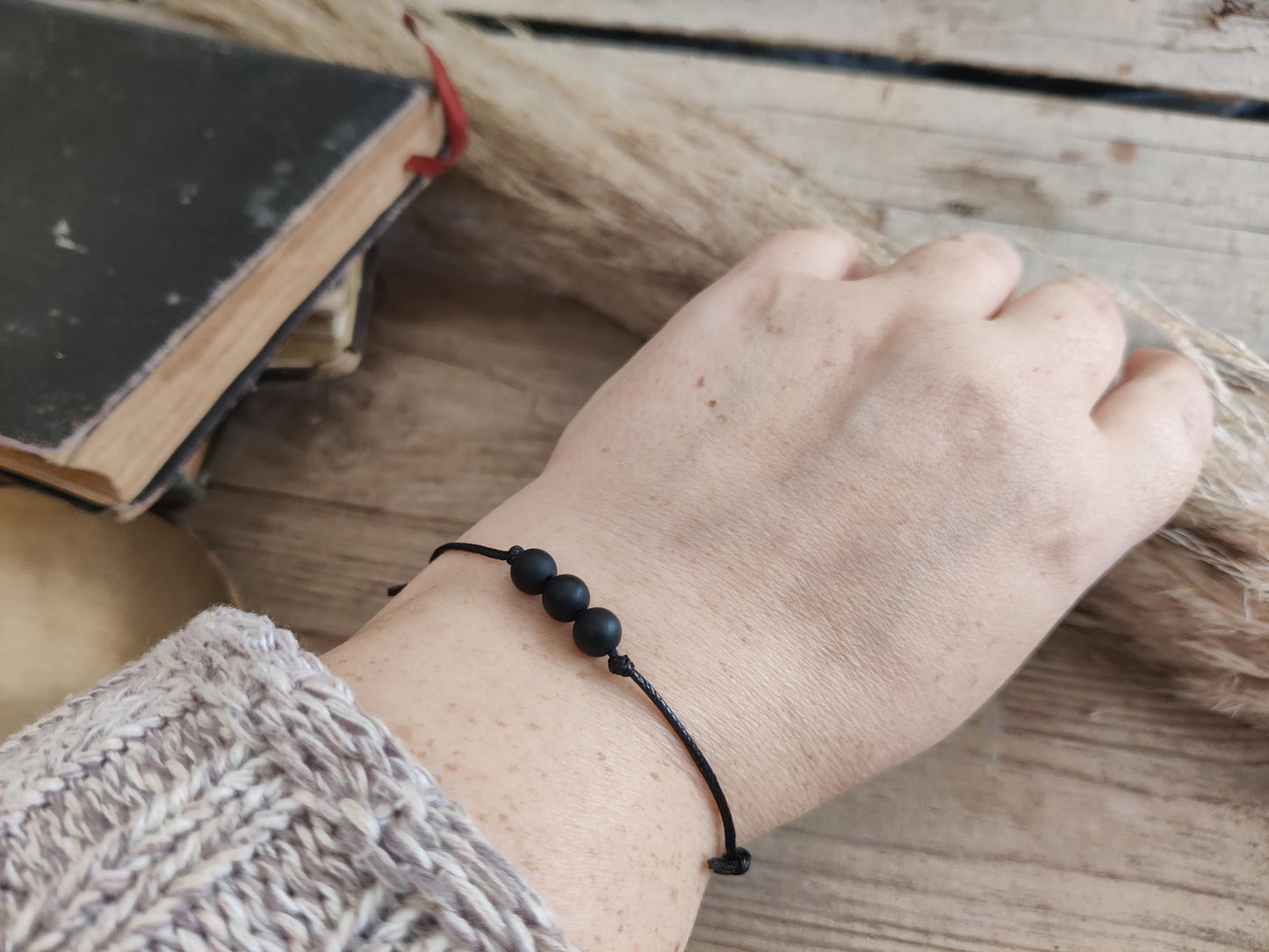 BalanceBand – Verstellbares Armband mit Onyx für innere Stärke & Ausgeglichenheit