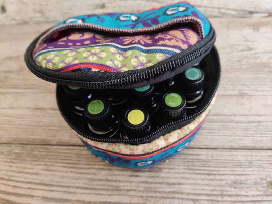 HappyBag Oils – Bunte Tasche für ätherische Ölflaschen (5/10/15ml)