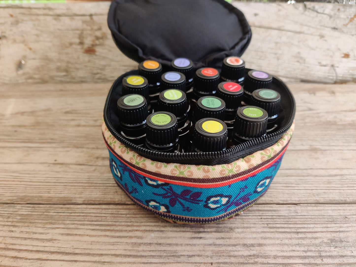 HappyBag Oils – Bunte Tasche für ätherische Ölflaschen (5/10/15ml)