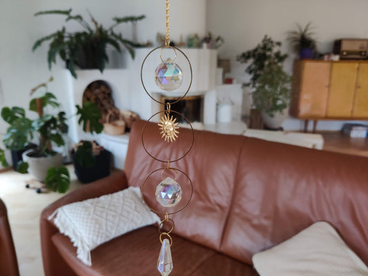 Sonnenfänger „Goldene Kreis-Harmonie“ – Sonne & Prisma