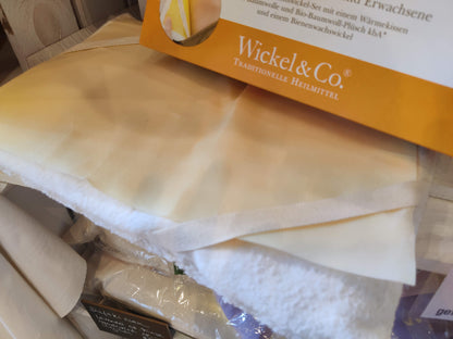 Bienenwachswickel-Set: Natürliche Wärme bei Erkältungen, Verspannungen und Rückenbeschwerden