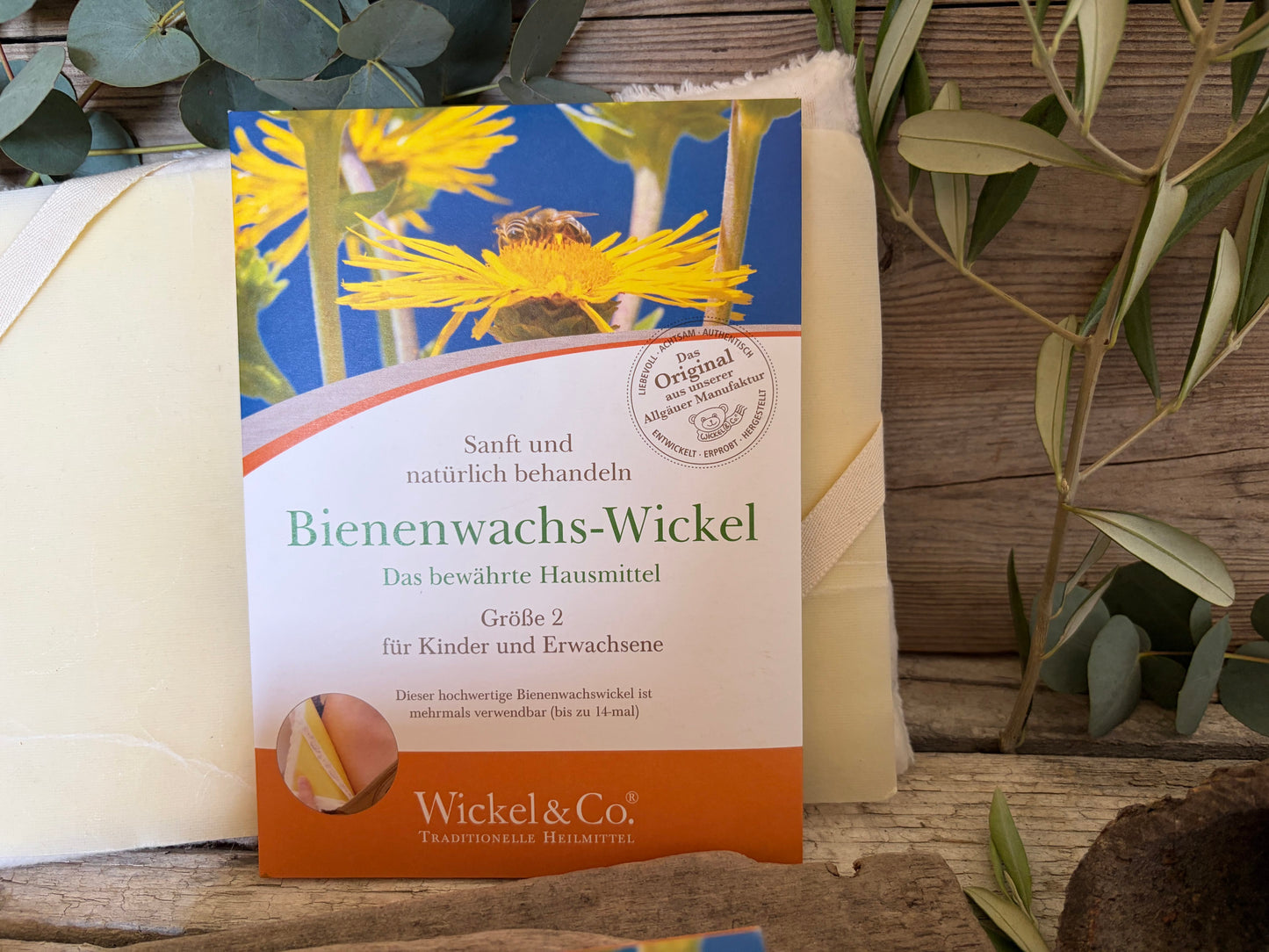 Bienenwachswickel einzeln- Sanfte Linderung bei Erkältung und Verspannung