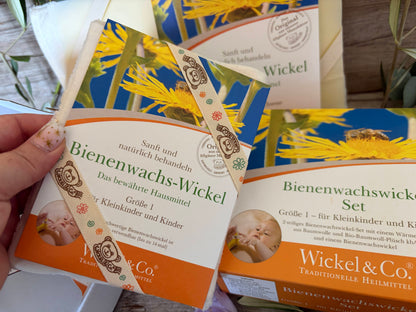 Bienenwachswickel-Set: Natürliche Wärme bei Erkältungen, Verspannungen und Rückenbeschwerden