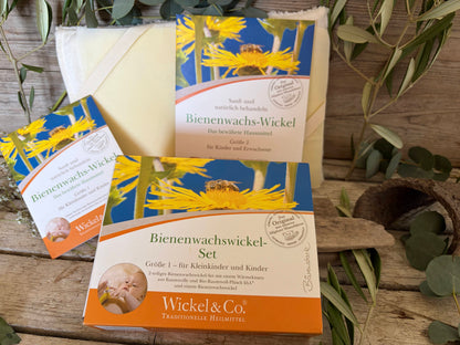 Bienenwachswickel-Set: Natürliche Wärme bei Erkältungen, Verspannungen und Rückenbeschwerden