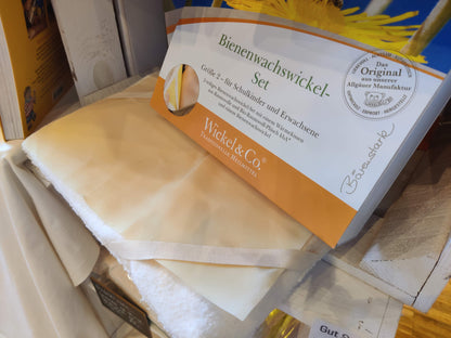 Bienenwachswickel-Set: Natürliche Wärme bei Erkältungen, Verspannungen und Rückenbeschwerden