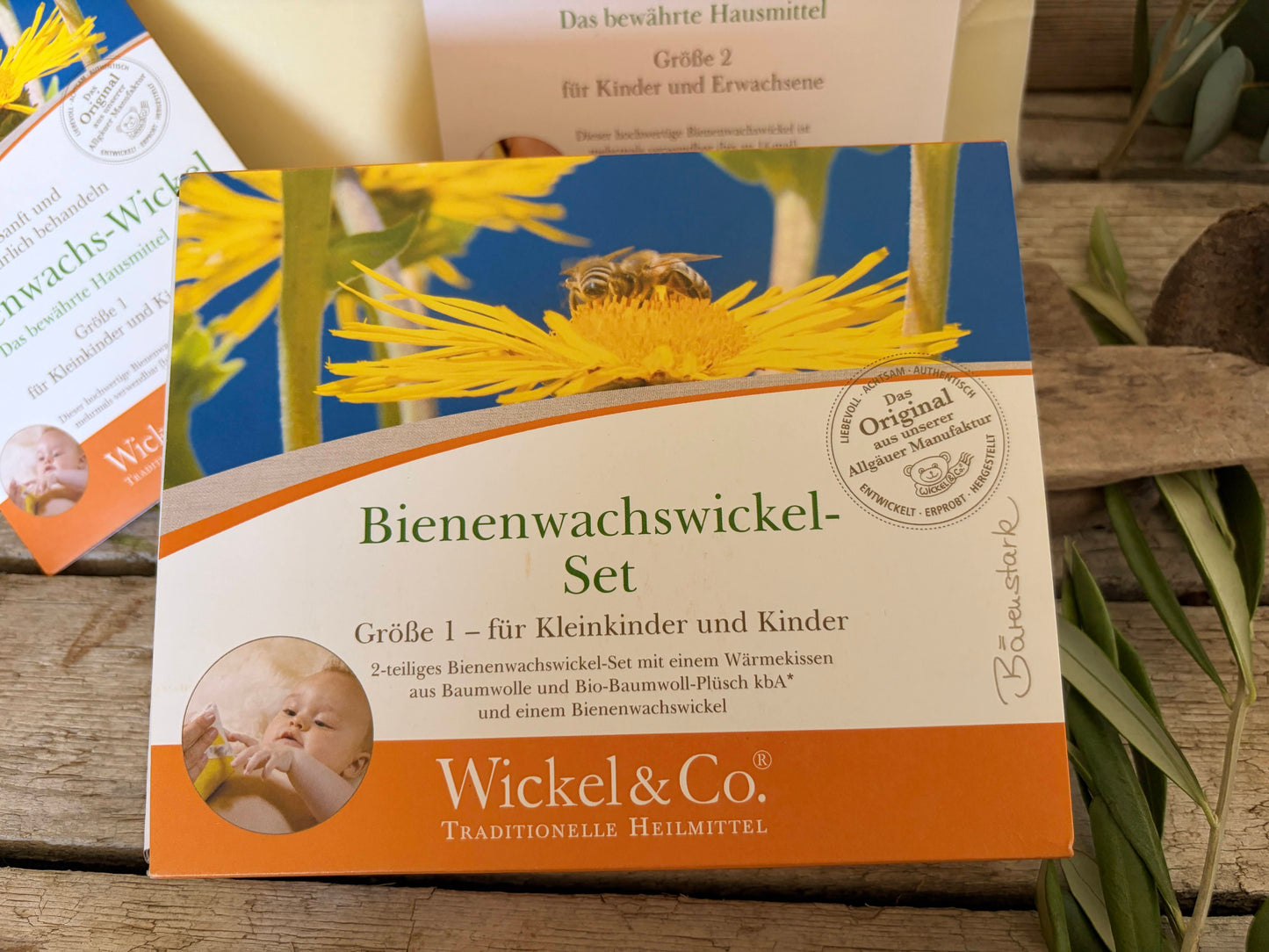 Bienenwachswickel-Set: Natürliche Wärme bei Erkältungen, Verspannungen und Rückenbeschwerden