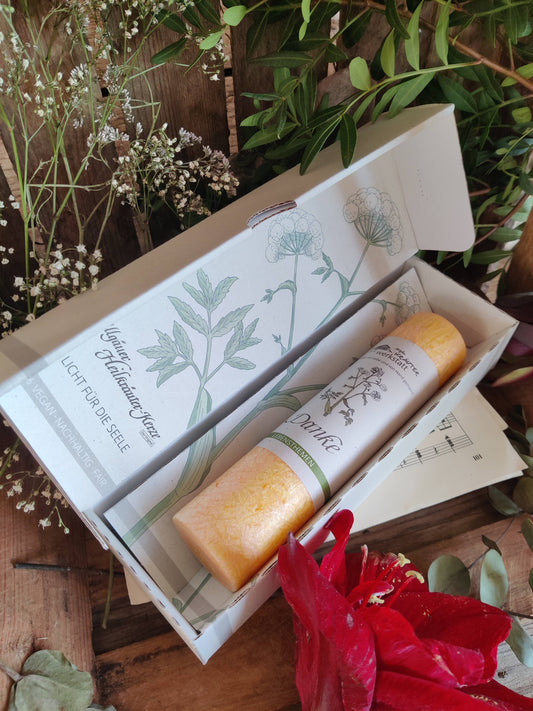 Geschenkboxen für die Allgäuer Heilkräuter Kerzen