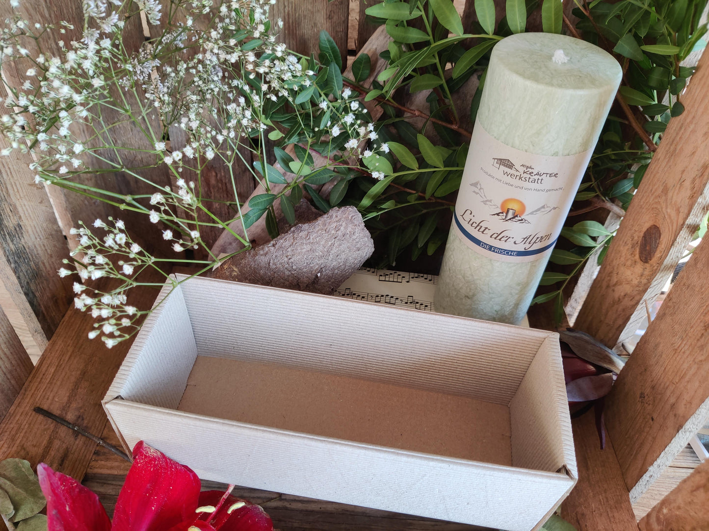 Geschenkboxen für Licht der Alpen Kerzen