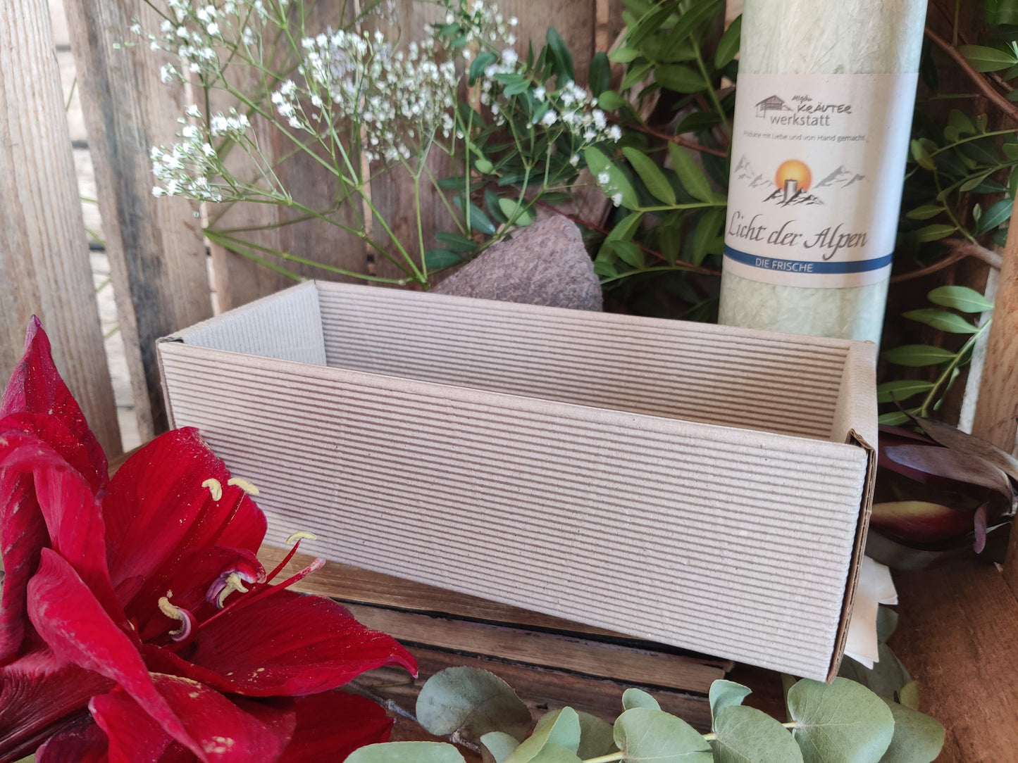 Geschenkboxen für Licht der Alpen Kerzen