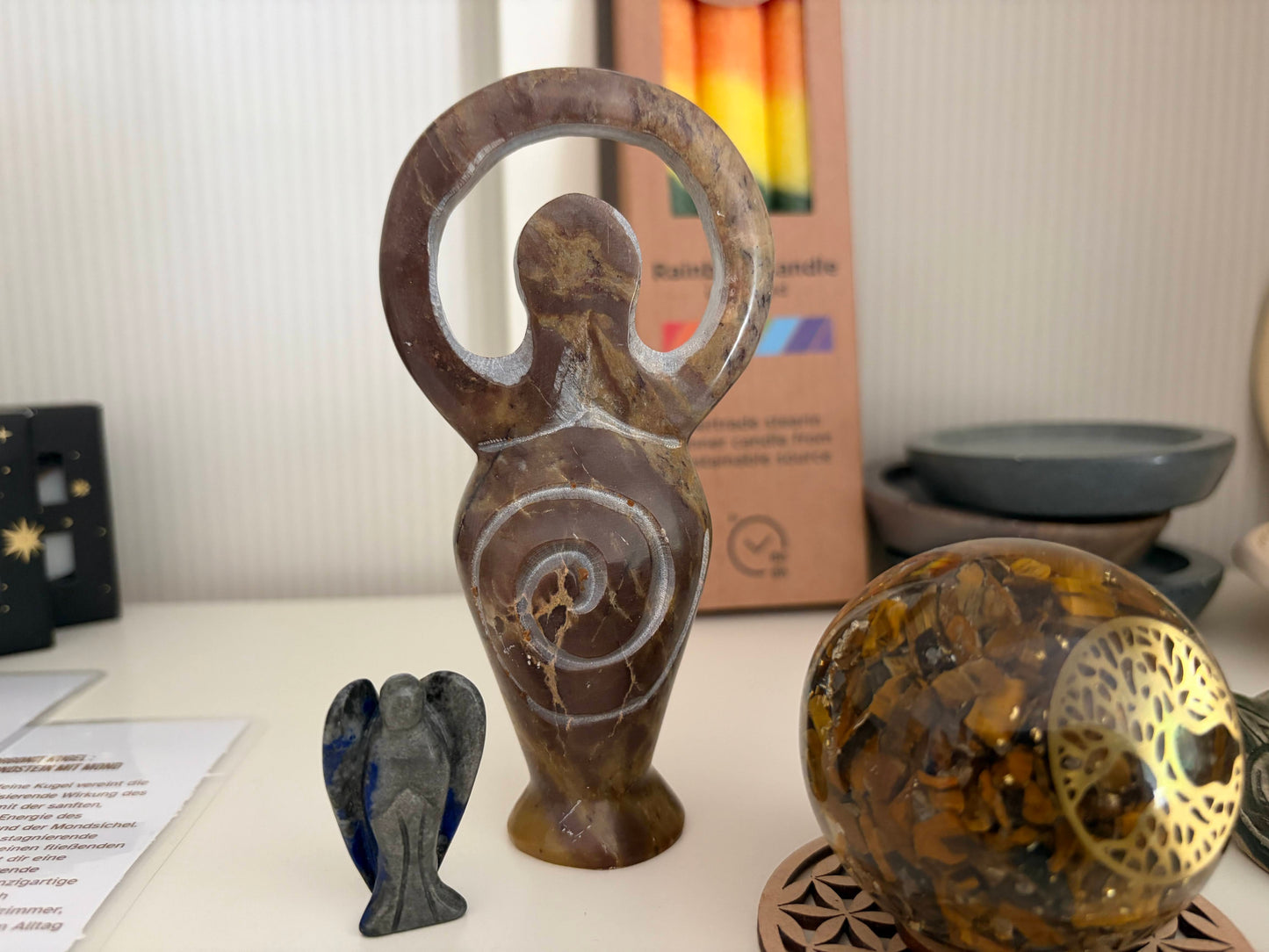 Göttin-Statuette aus Speckstein – Symbol für Weiblichkeit, Kraft & Erdung