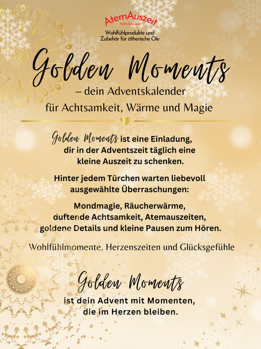 Golden Moments – Dein Adventskalender für Achtsamkeit, Wärme  und Magie