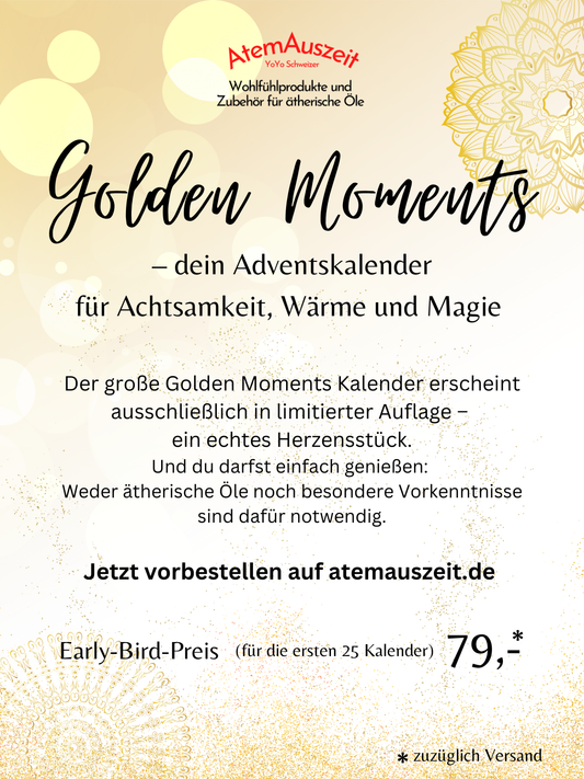 Golden Moments – Dein Adventskalender für Achtsamkeit, Wärme  und Magie