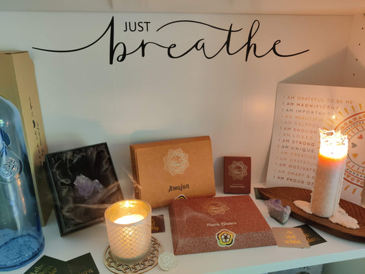 Vinyl-Aufkleber "Just Breathe" für mehr Ruhe und Achtsamkeit