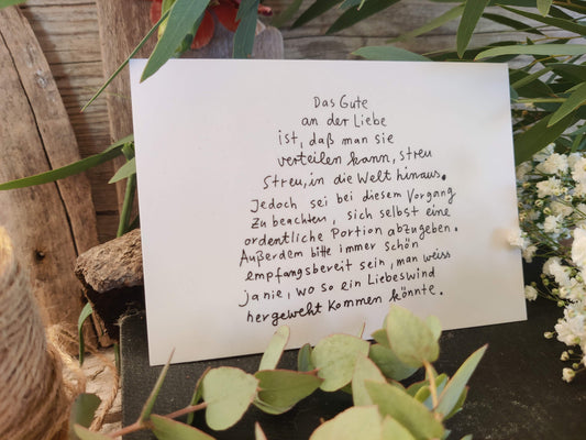 Kunstkarte „Streu Streu“ – von karindrawings