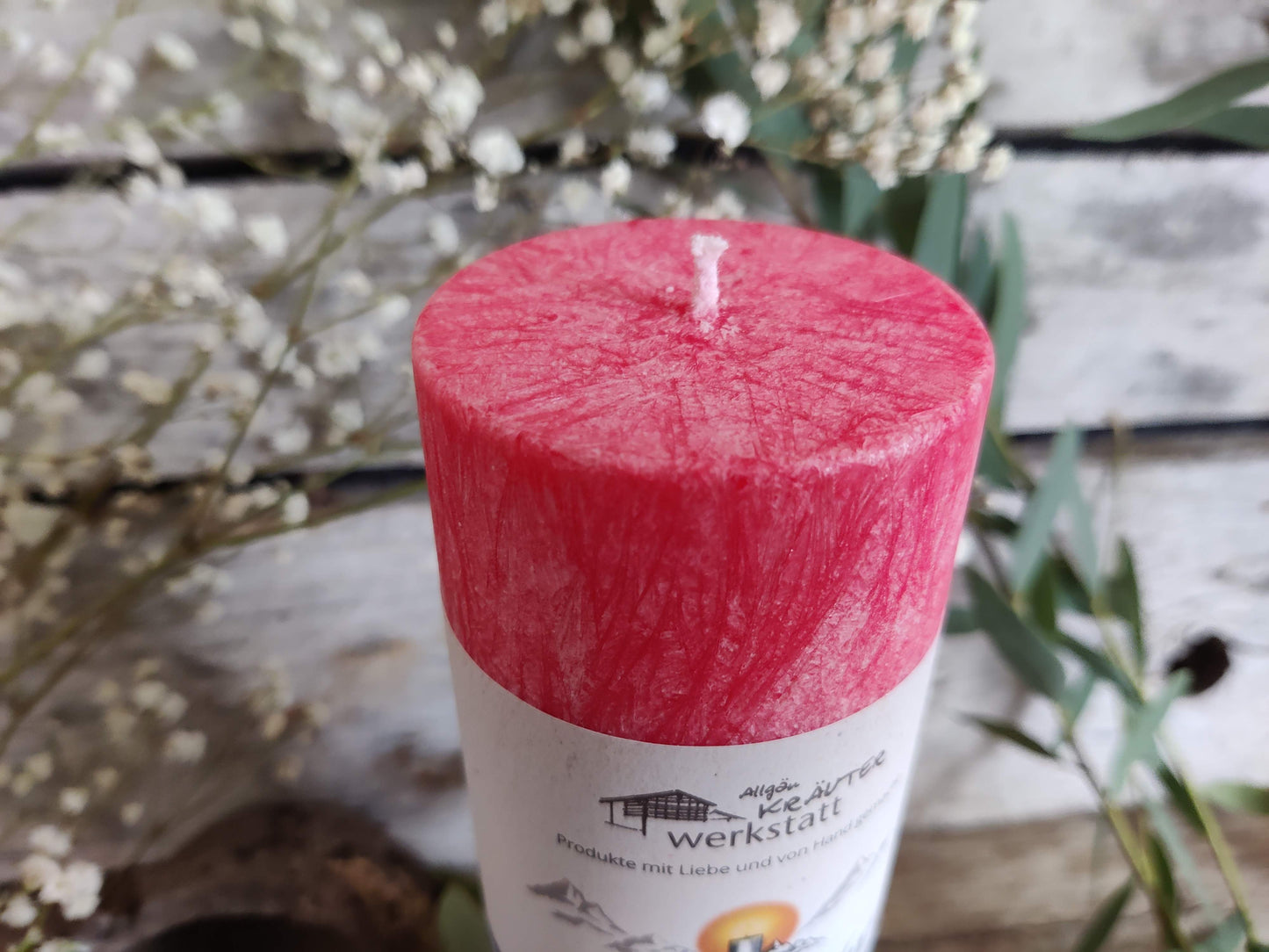 Duftkerze: Licht der Alpen „Die Blumige“