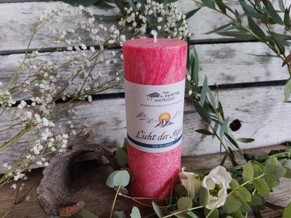 Duftkerze: Licht der Alpen „Die Blumige“