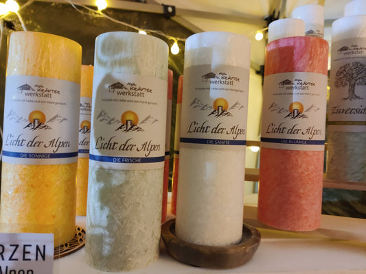 Duftkerze: Licht der Alpen - Die Frische