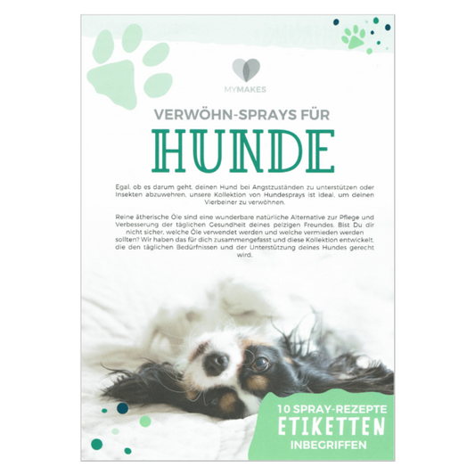 MyMakes:  Verwöhnsprays für Hunde – mit ätherischen Ölen selber machen - mit Etiketten
